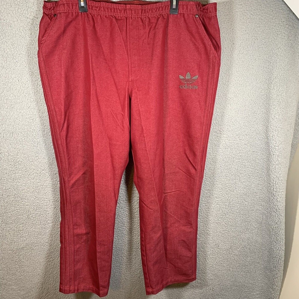 Adidas ORIGINALS DENIM Track Pant STREETWISE Sweat firebird Mens Size 2XL EUC